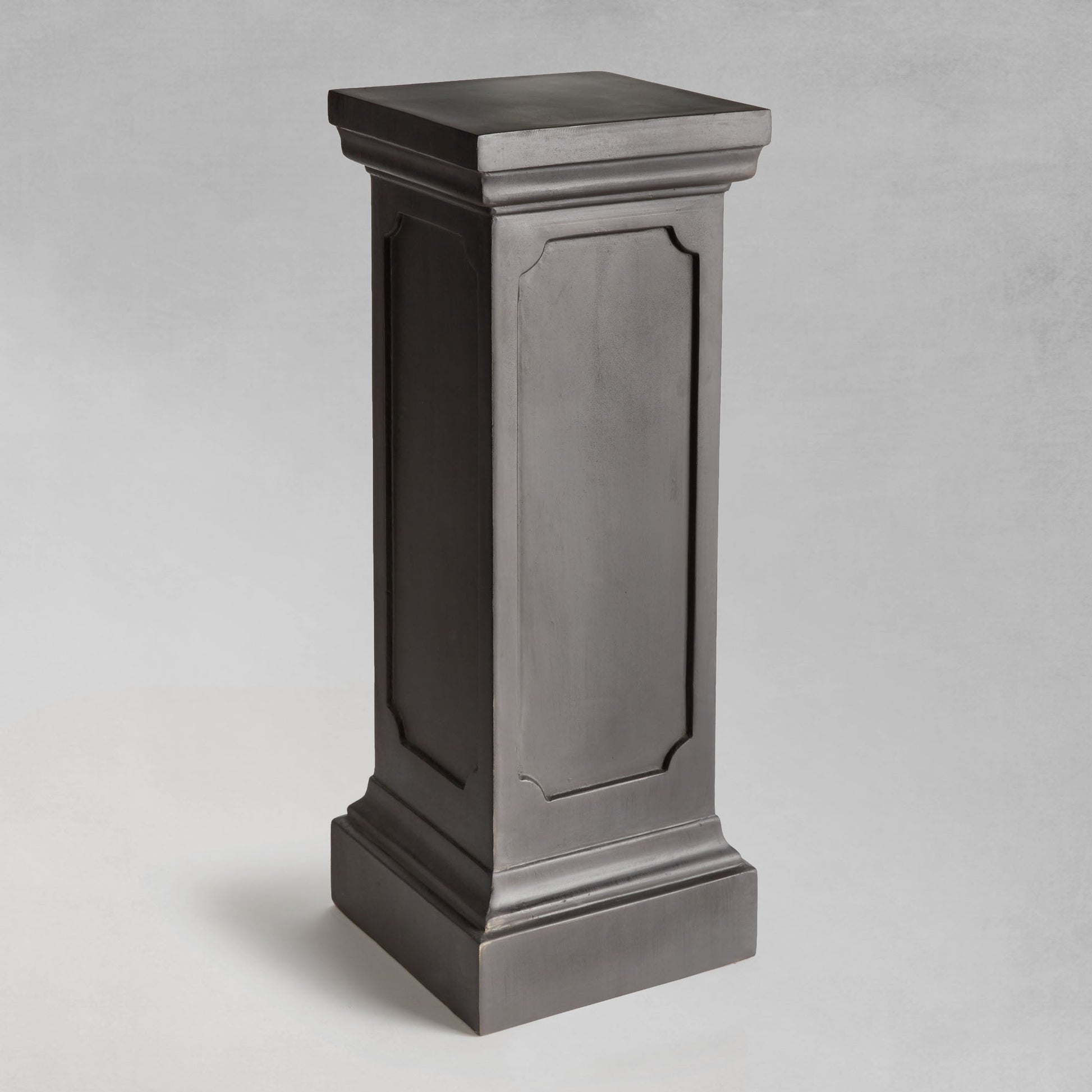 Antique black tall pedestal 35 inch - stylish home accent (Image1).