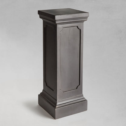 Antique black tall pedestal 35 inch - stylish home accent (Image1).