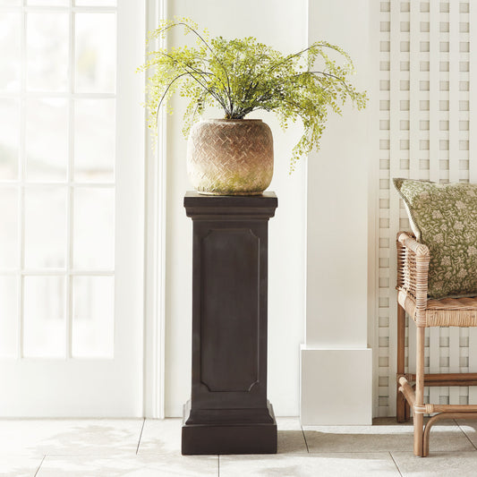 Antique black tall pedestal 35 inch - stylish home accent (Image4).