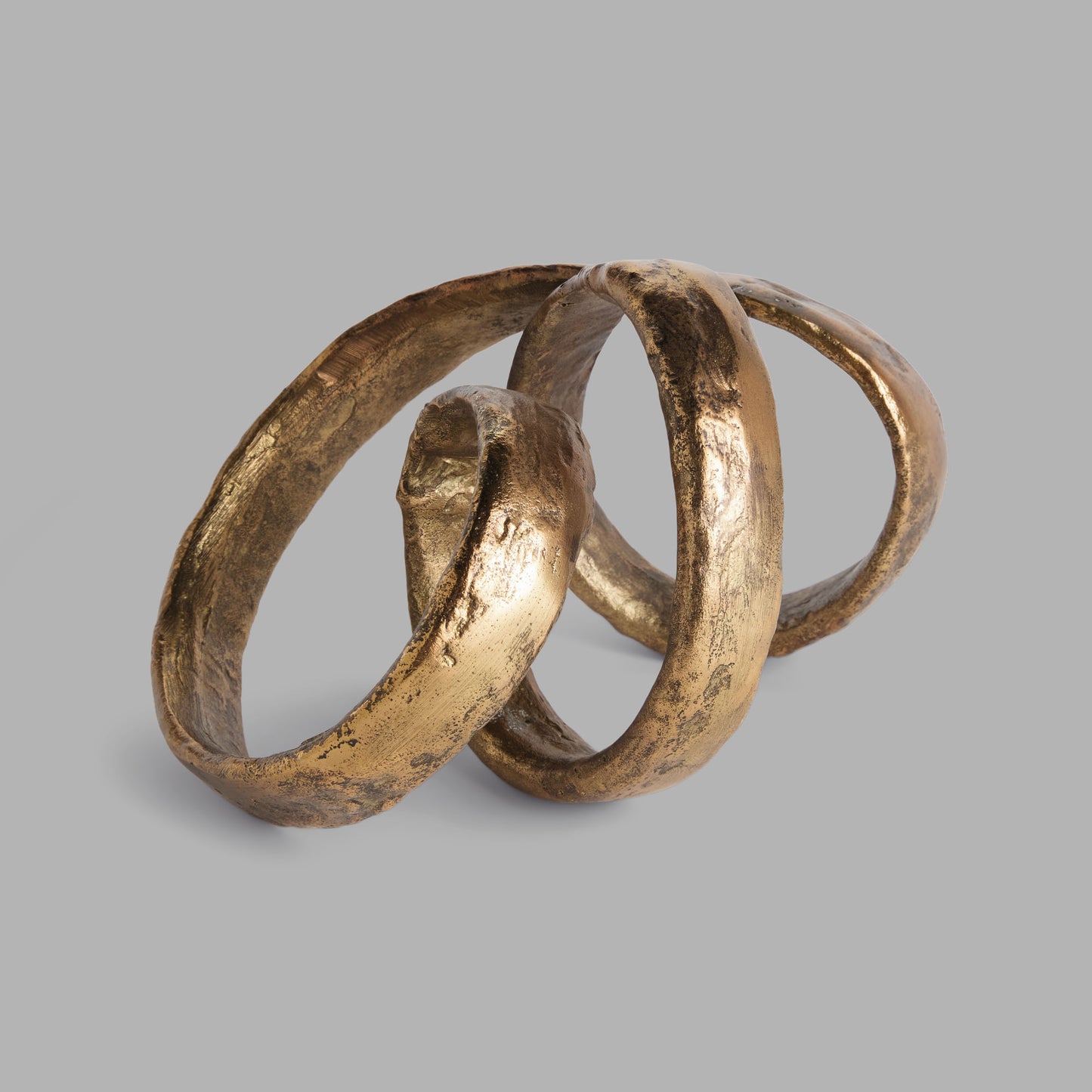 Antique brass aluminum sculpture - stylish home accent (Image1).