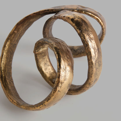 Antique brass aluminum sculpture - stylish home accent (Image3).
