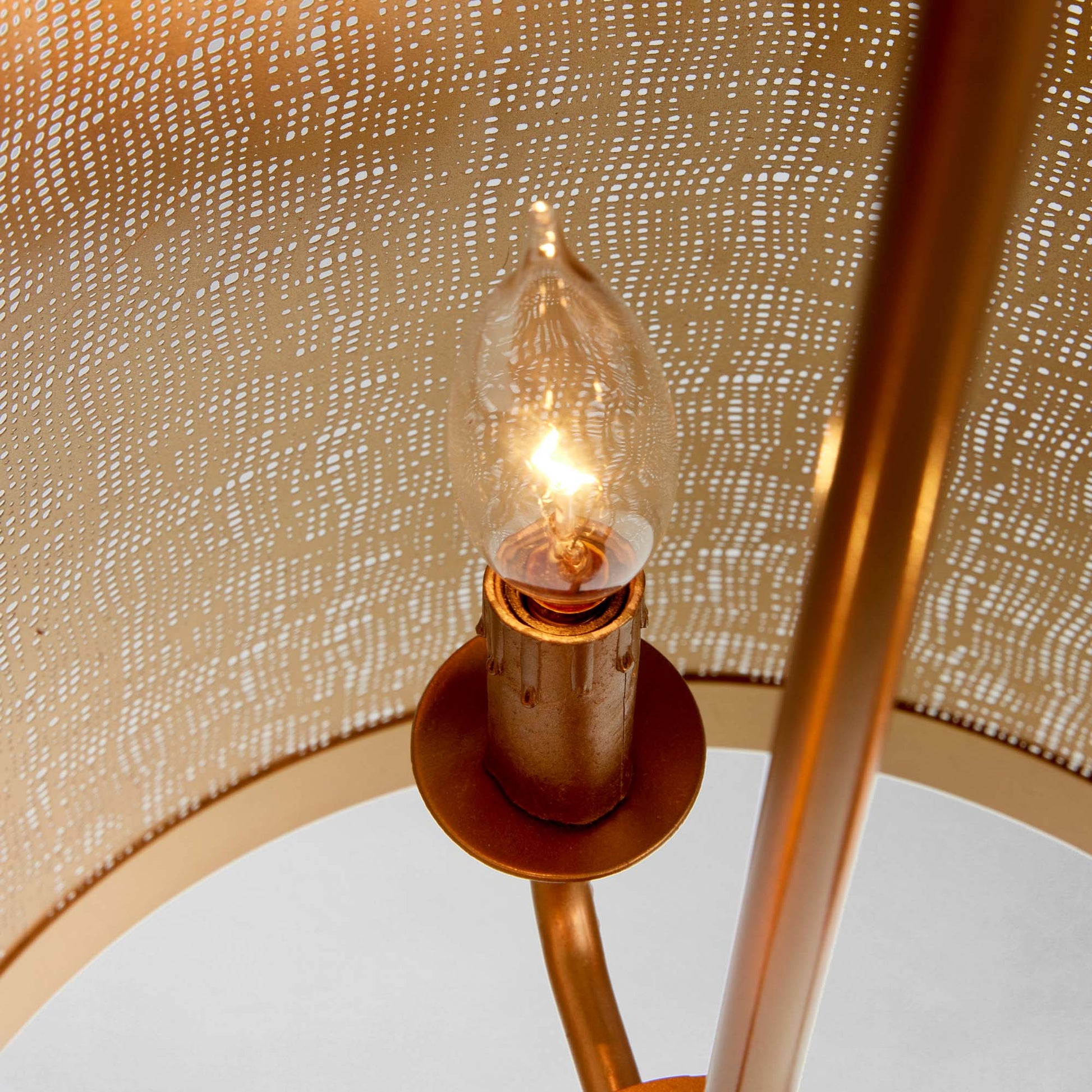 Antique brass mesh narrow pendant 12 inch - stylish home accent (Image3).