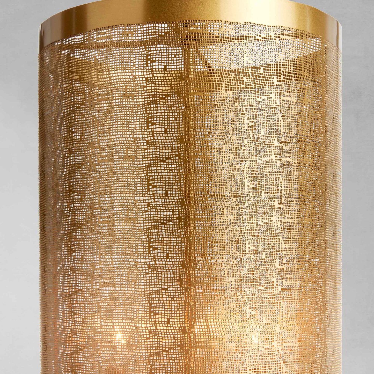 Antique brass mesh narrow pendant 12 inch - stylish home accent (Image4).