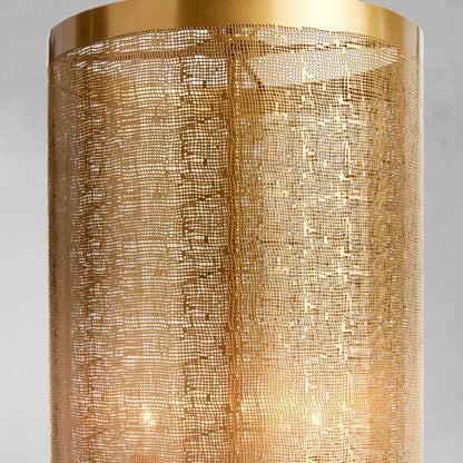 Antique brass mesh narrow pendant 12 inch - stylish home accent (Image4).