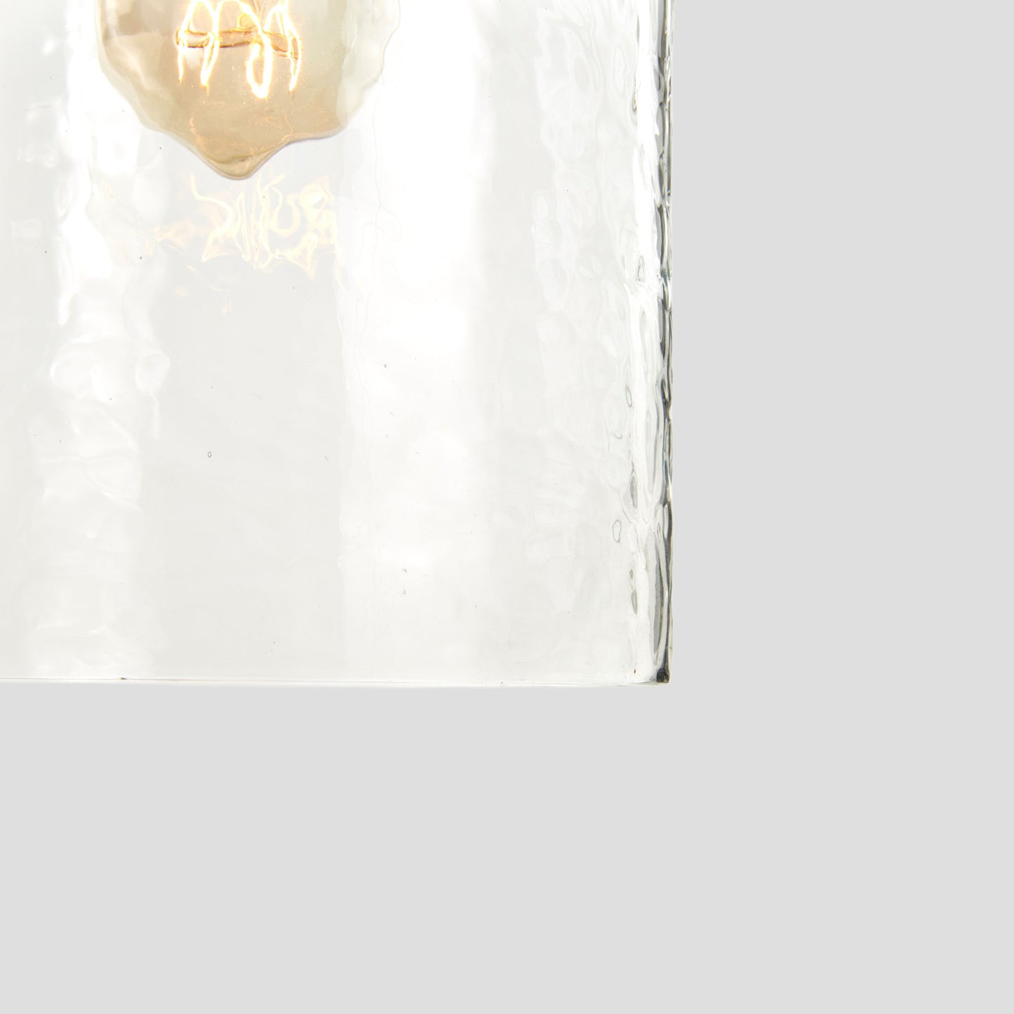 Antique gold hammered glass pendant 16 inch - stylish home accent (Image2).