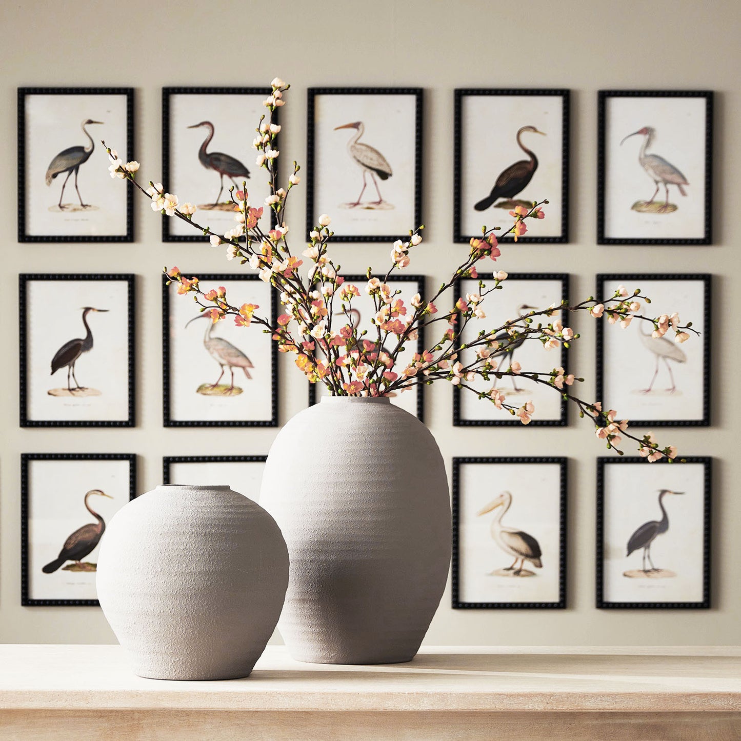 Aquatic birds framed wall art prints (set of 9) - stylish home accent (Image4).