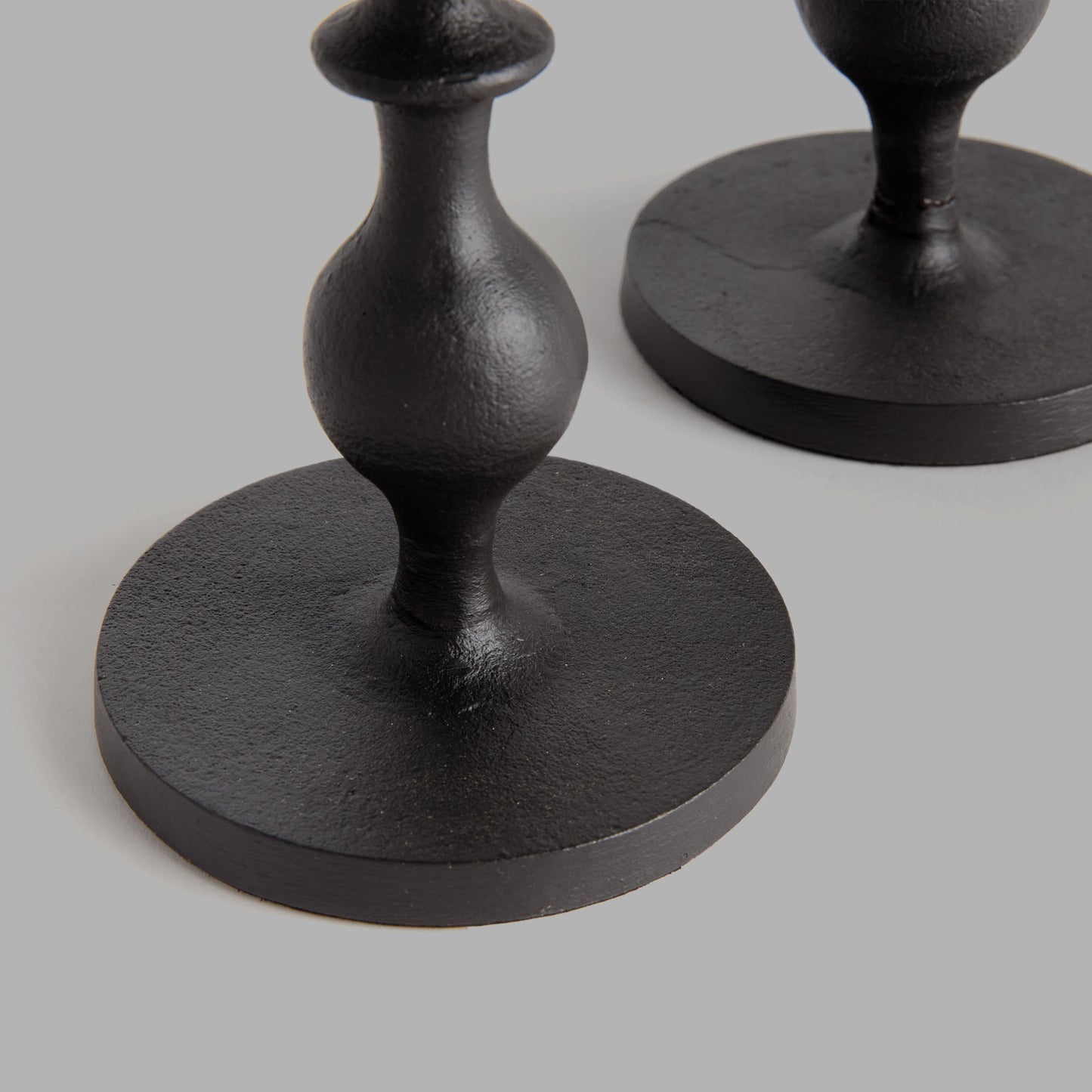 Black bronze taper candle holders (set of 2) - stylish home accent (Image2).