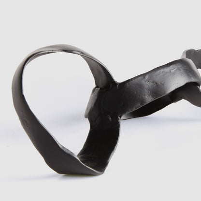 Black chain link aluminum sculpture - stylish home accent (Image4).