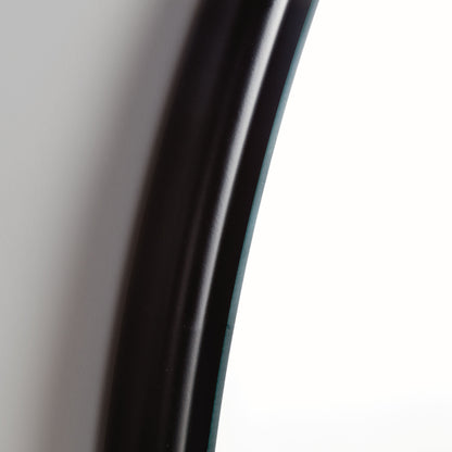 Black round beveled mirror large 33.5 inch - stylish home accent (Image2).