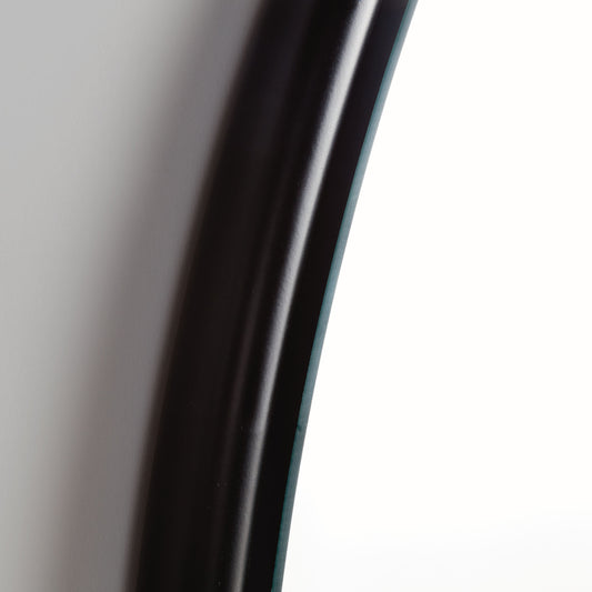 Black round beveled mirror large 33.5 inch - stylish home accent (Image2).
