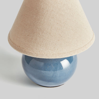 Blue ceramic mini lamp - stylish home accent (Image3).