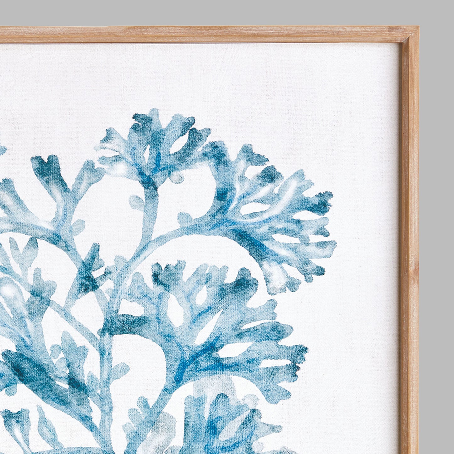 Blue coral framed print - stylish home accent (Image2).