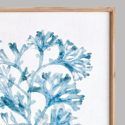 Blue coral framed print - stylish home accent (Image2).