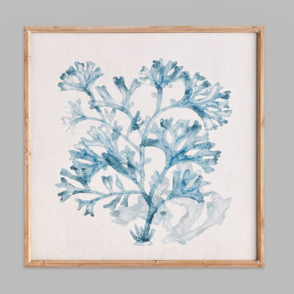 Blue coral framed print - stylish home accent (Image4).