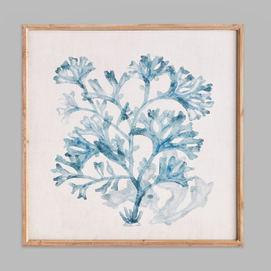 Blue coral framed print - stylish home accent (Image4).