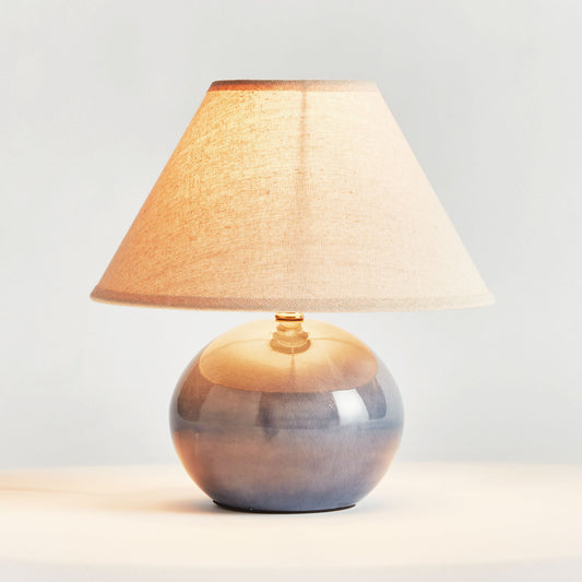 Blue crackle glaze mini lamp - stylish home accent (Image6).