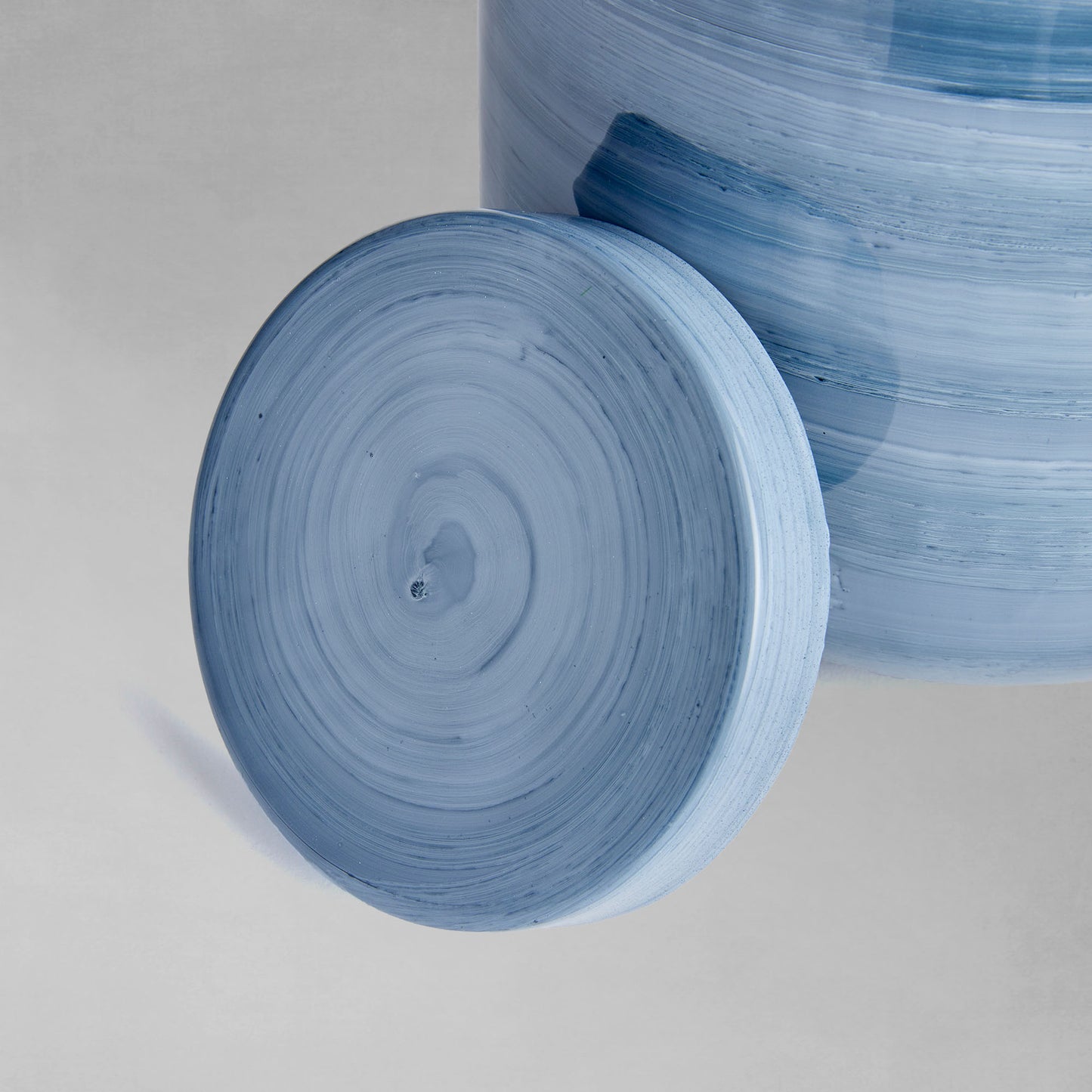 Blue gray swirl ginger jar 19 inch - stylish home accent (Image2).