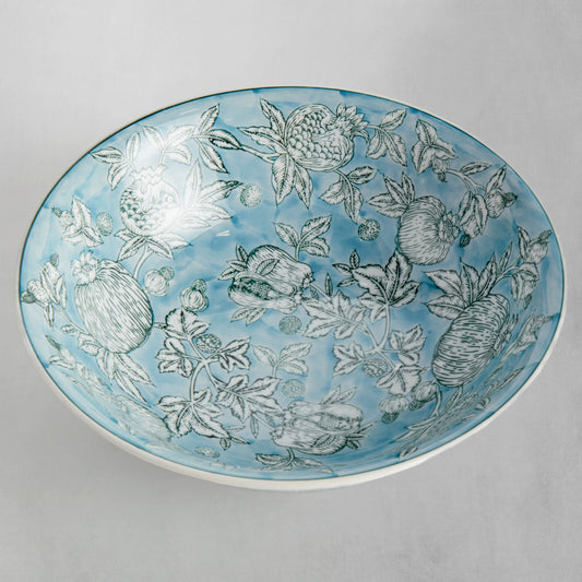 Blue hand-painted porcelain decorative bowl - stylish home accent (Image2).
