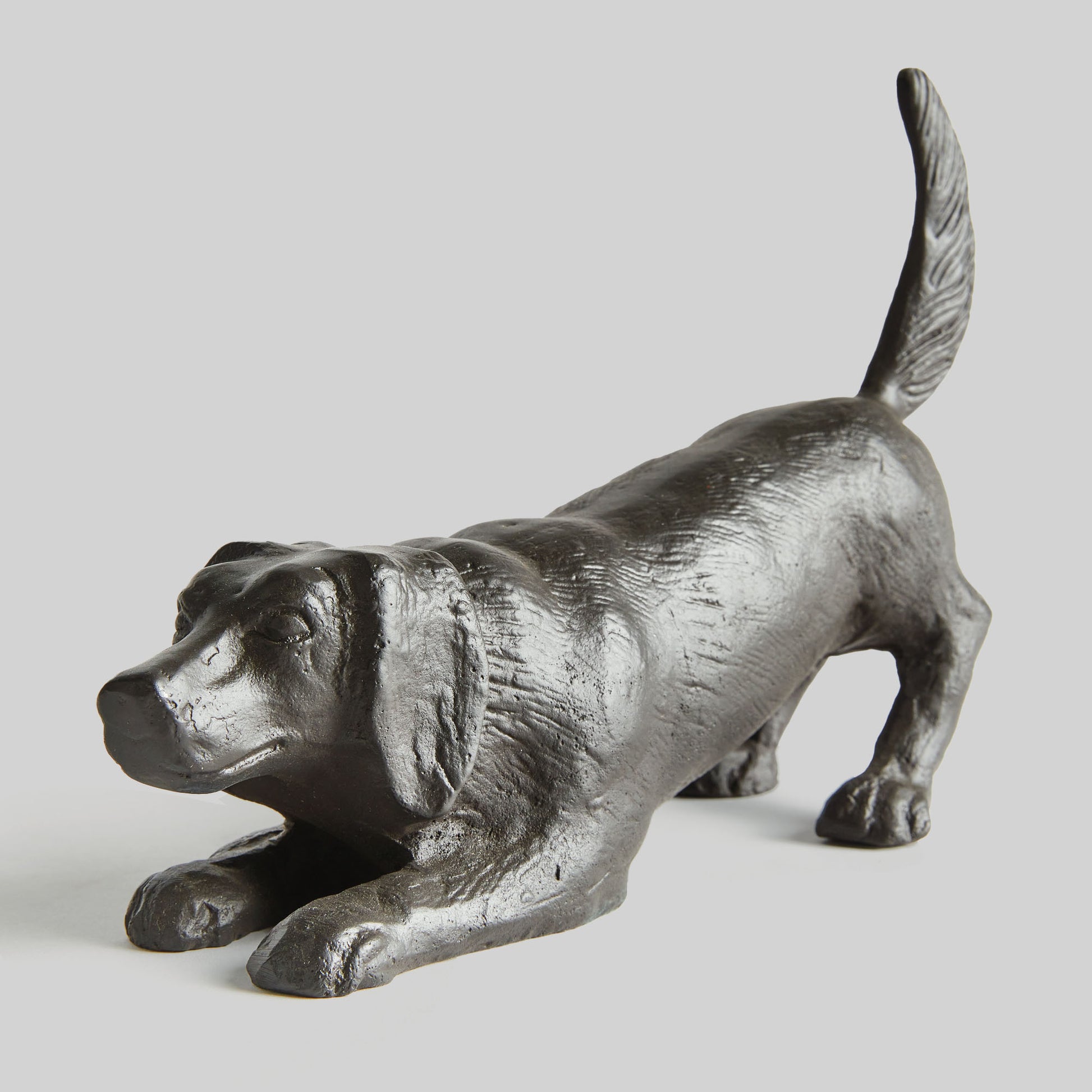 Bronze play bow dog decorative object - stylish home accent (Image3).