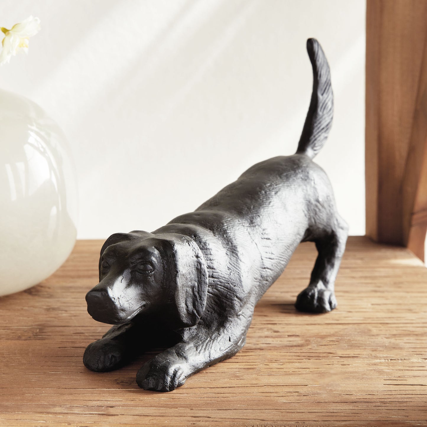 Bronze play bow dog decorative object - stylish home accent (Image5).