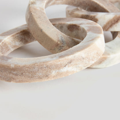 Brown marble link sculpture - stylish home accent (Image2).
