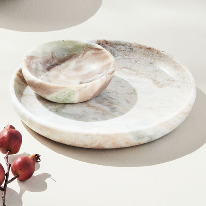 Brown marble tray - stylish home accent (Image2).