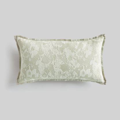 Celadon abstract jacquard lumbar pillow - stylish home accent (Image1).