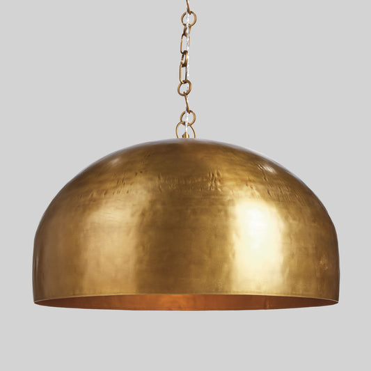 Champagne textured dome large pendant 24 inch - stylish home accent (Image1).