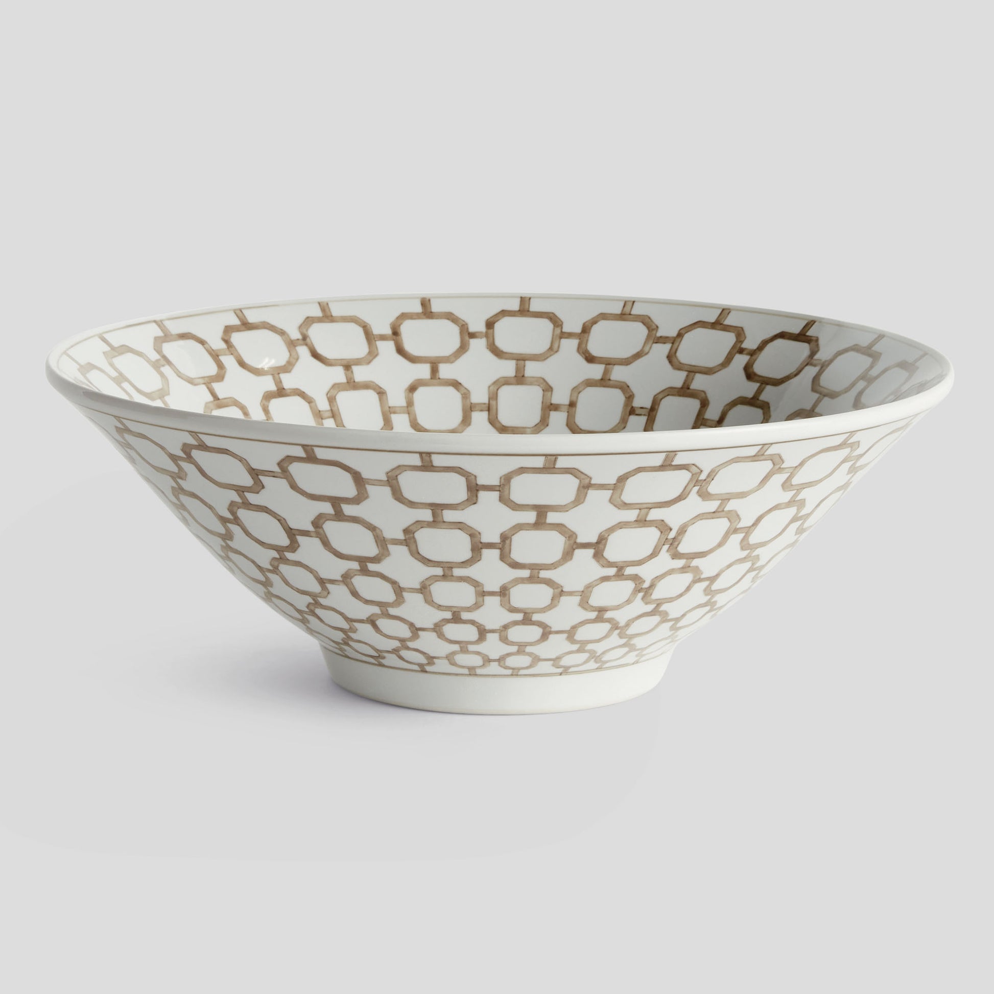 Chinoiserie brown ceramic decorative bowl - stylish home accent (Image4).
