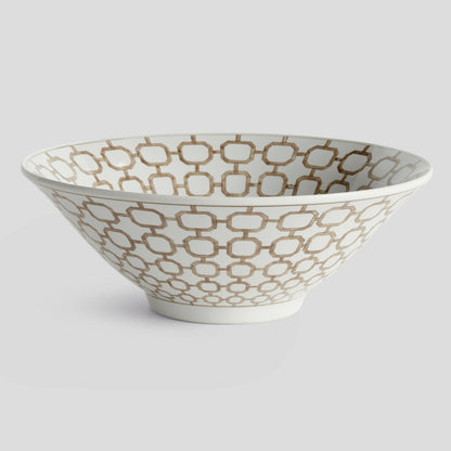 Chinoiserie brown ceramic decorative bowl - stylish home accent (Image4).