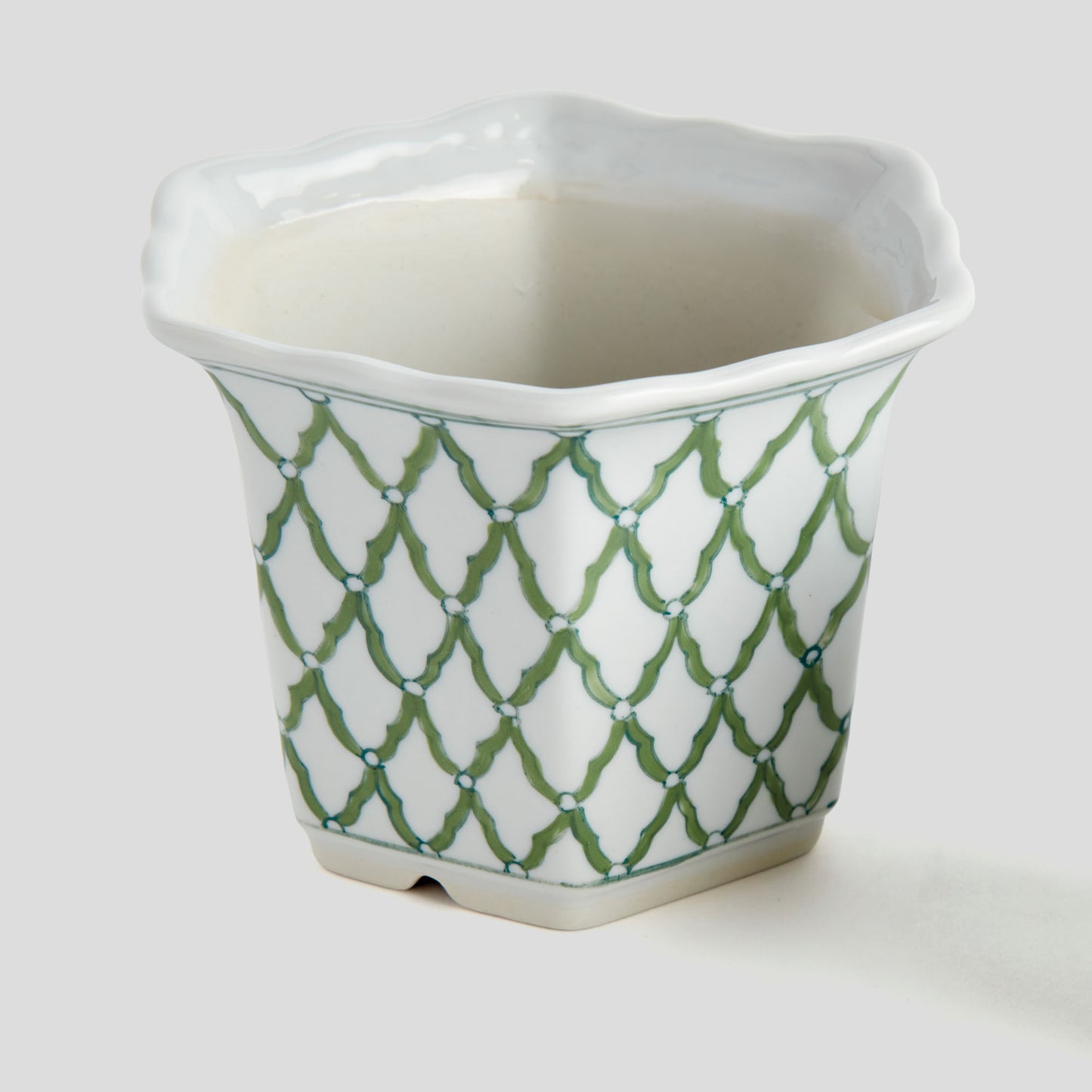 Chinoiserie green porcelain pots (set of 3) - stylish home accent (Image6).