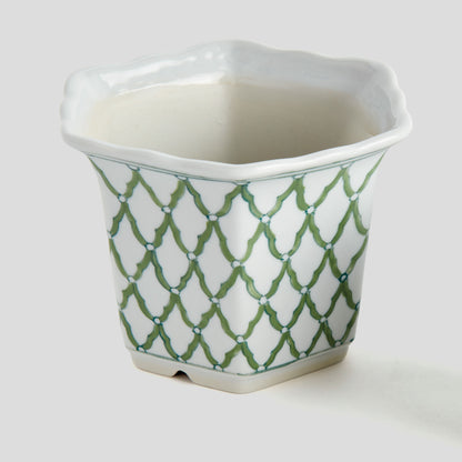 Chinoiserie green porcelain pots (set of 3) - stylish home accent (Image6).