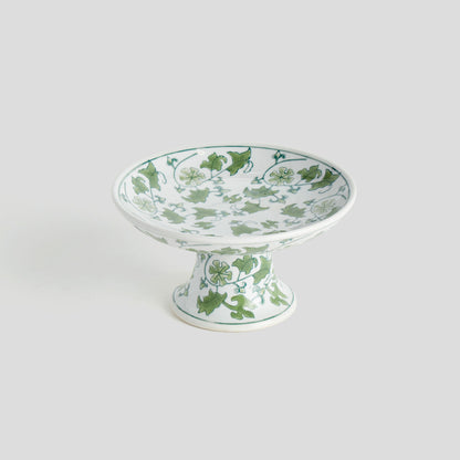 Chinoiserie green porcelain small compote - stylish home accent (Image4).