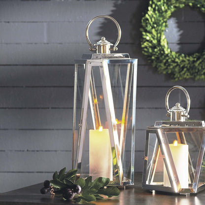 Chrome nautical lantern 22 inch - stylish home accent (Image5).