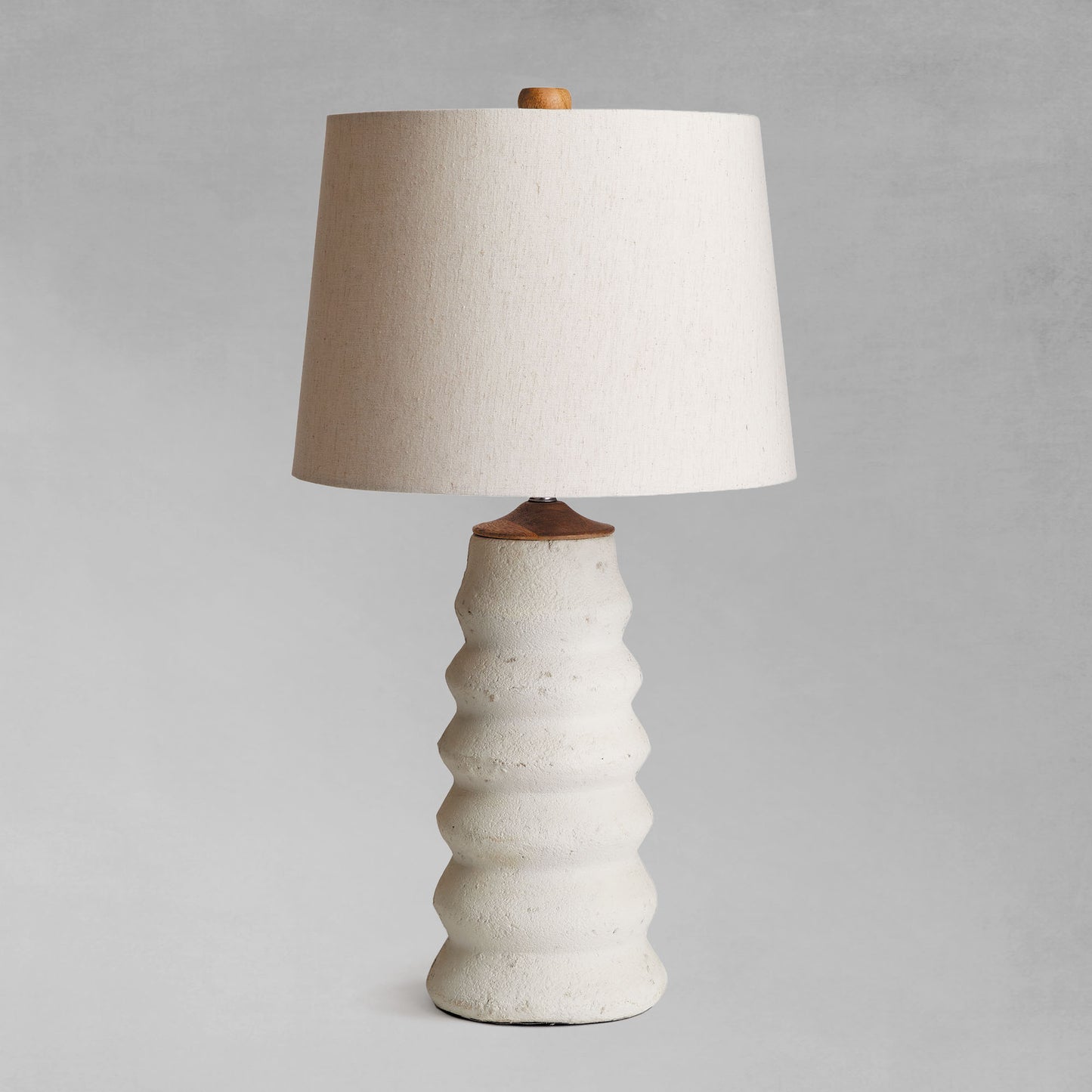 Cream textured ecomix lamp 26 inch - stylish home accent (Image2).