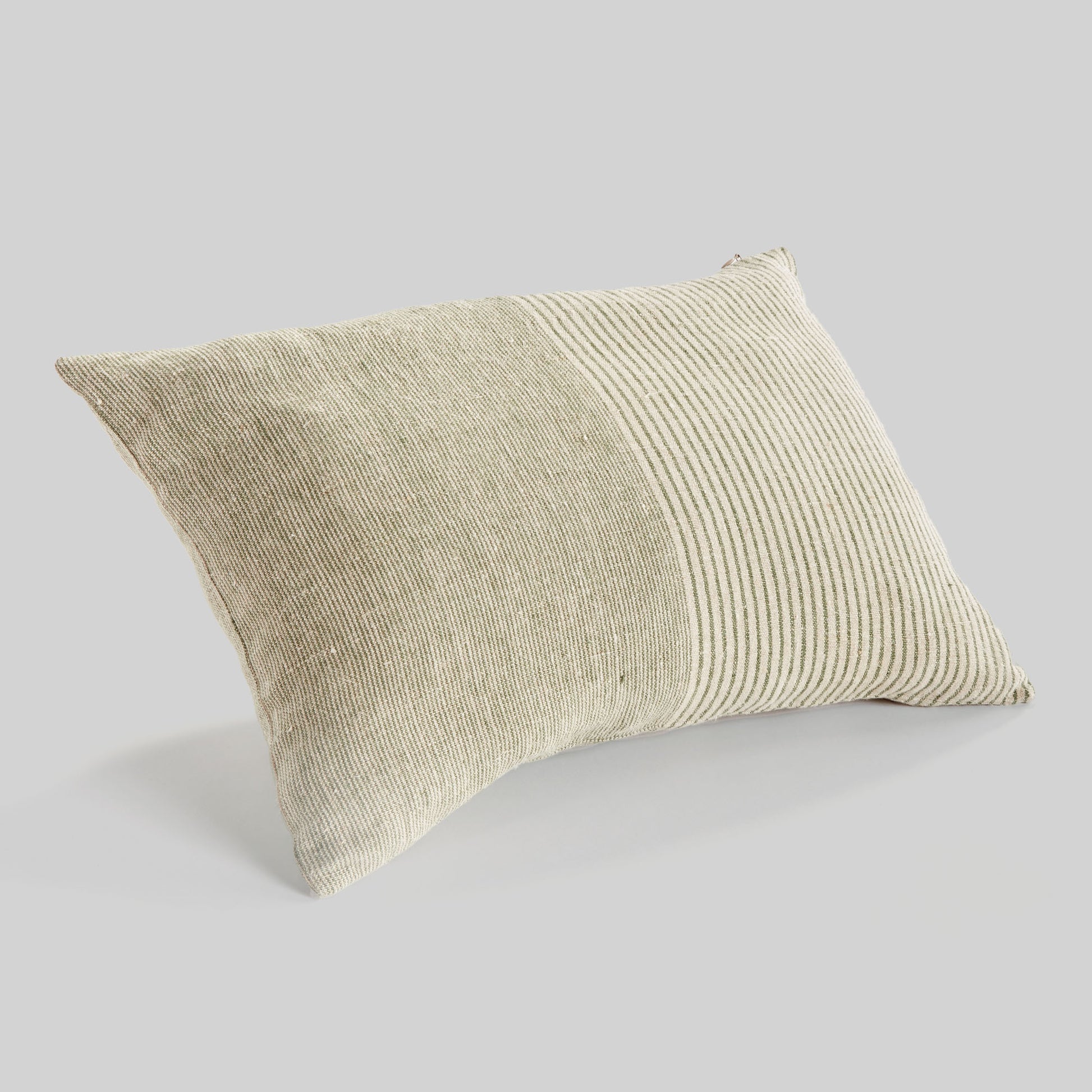 European flax woven lumbar pillow for home decor and accessories.