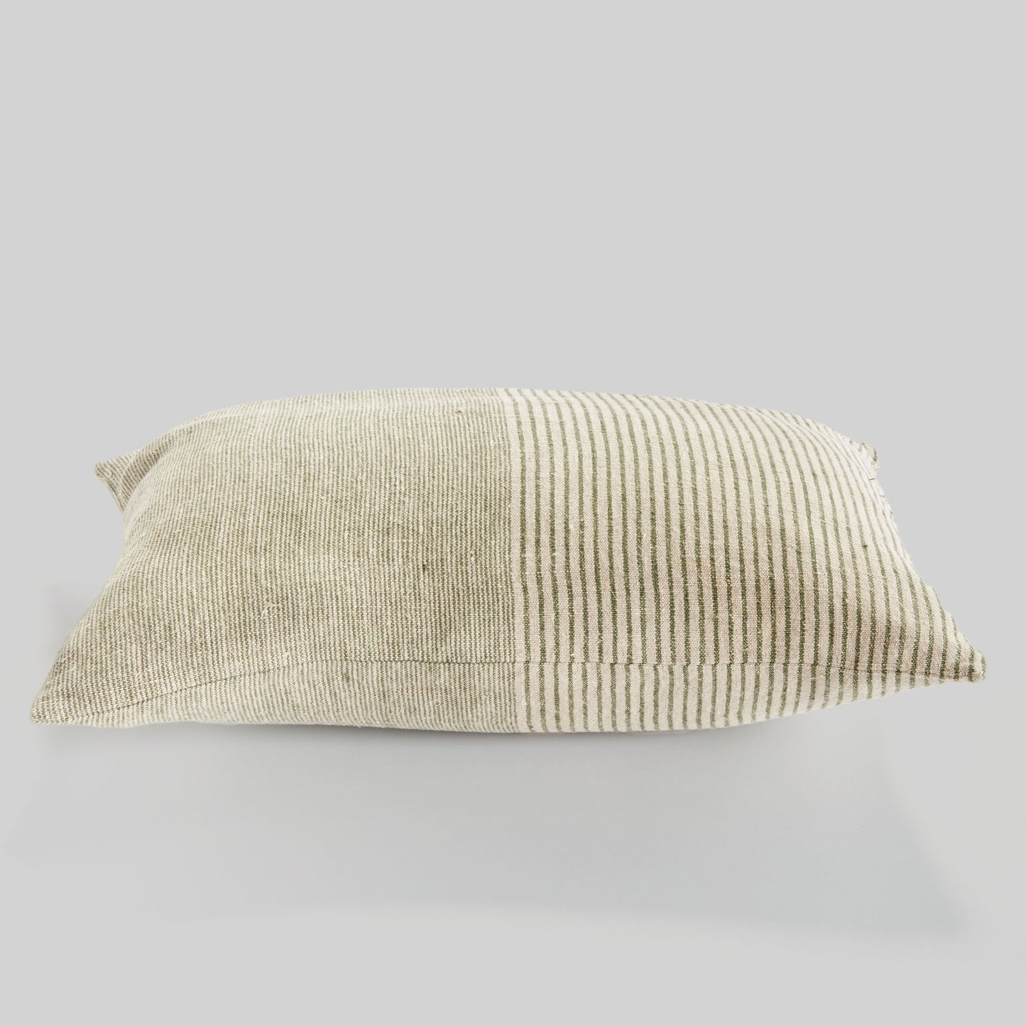 European flax woven lumbar pillow for home decor and accessories.