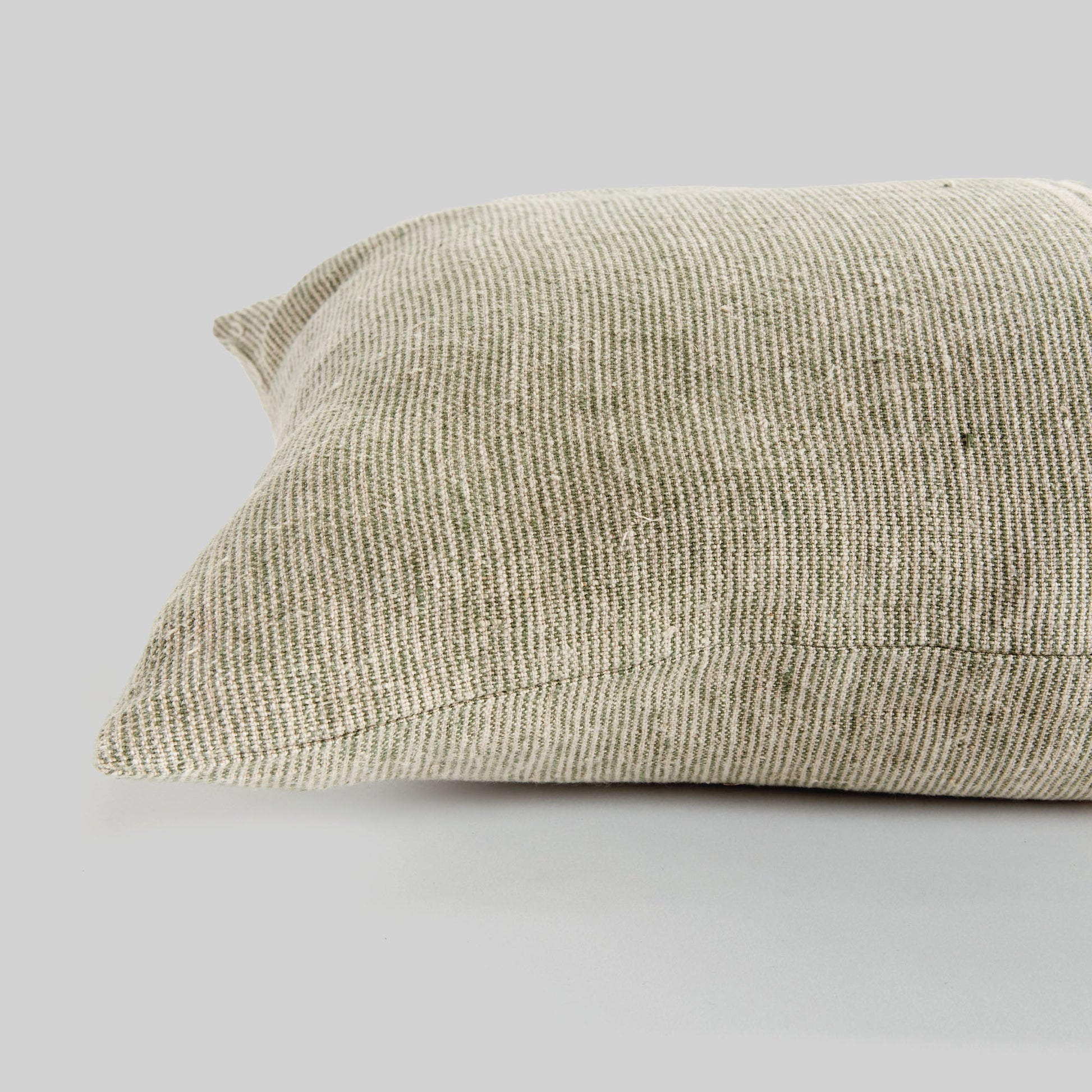 European flax woven lumbar pillow for home decor and accessories.