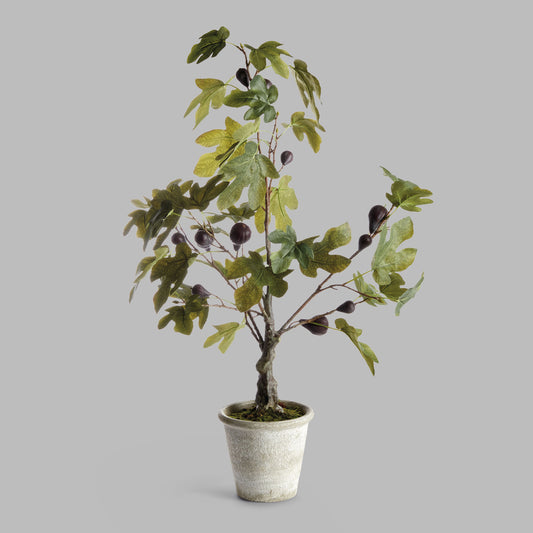 Faux fig tree with fruit 34 inch - stylish home accent (Image4).