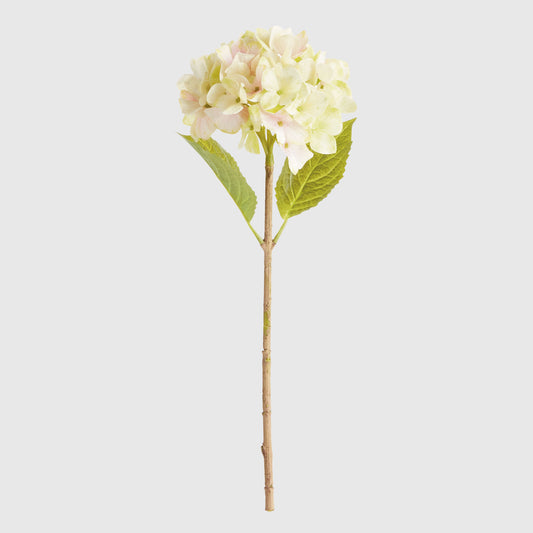 Faux light green hydrangea stems (set of 6) - stylish home accent (Image1).