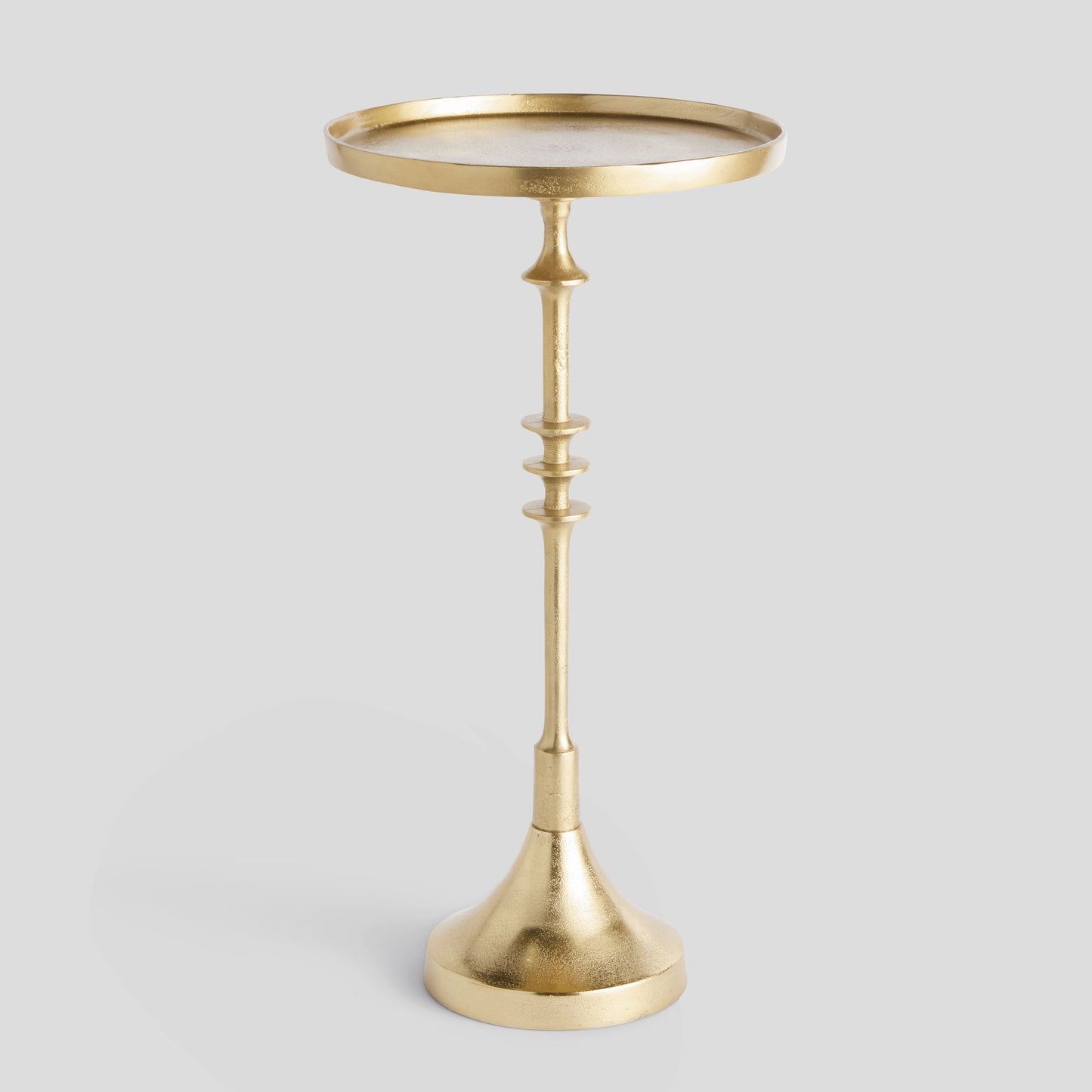 Gold antique brass accent side table - stylish home accent (Image1).
