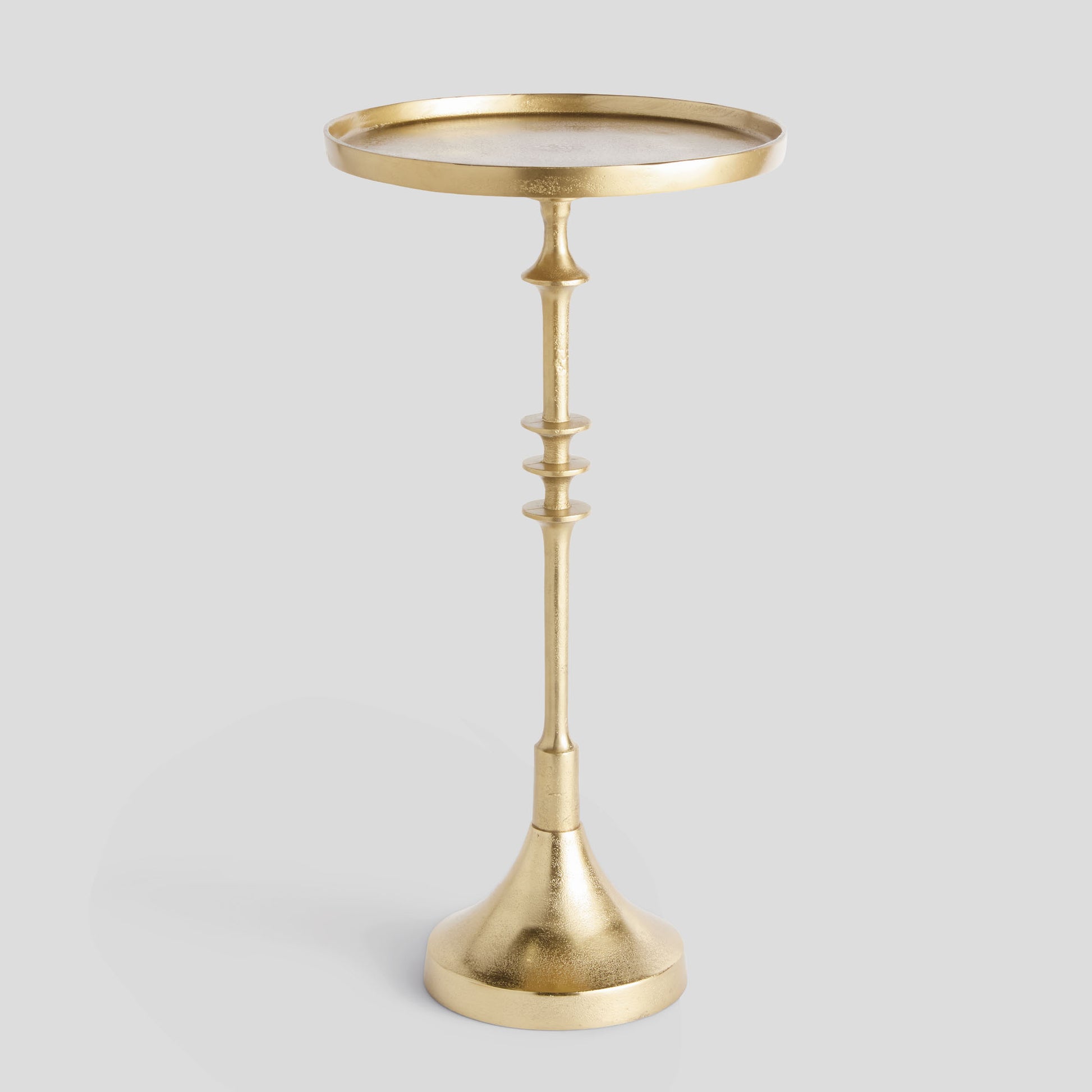 Gold antique brass accent side table - stylish home accent (Image1).