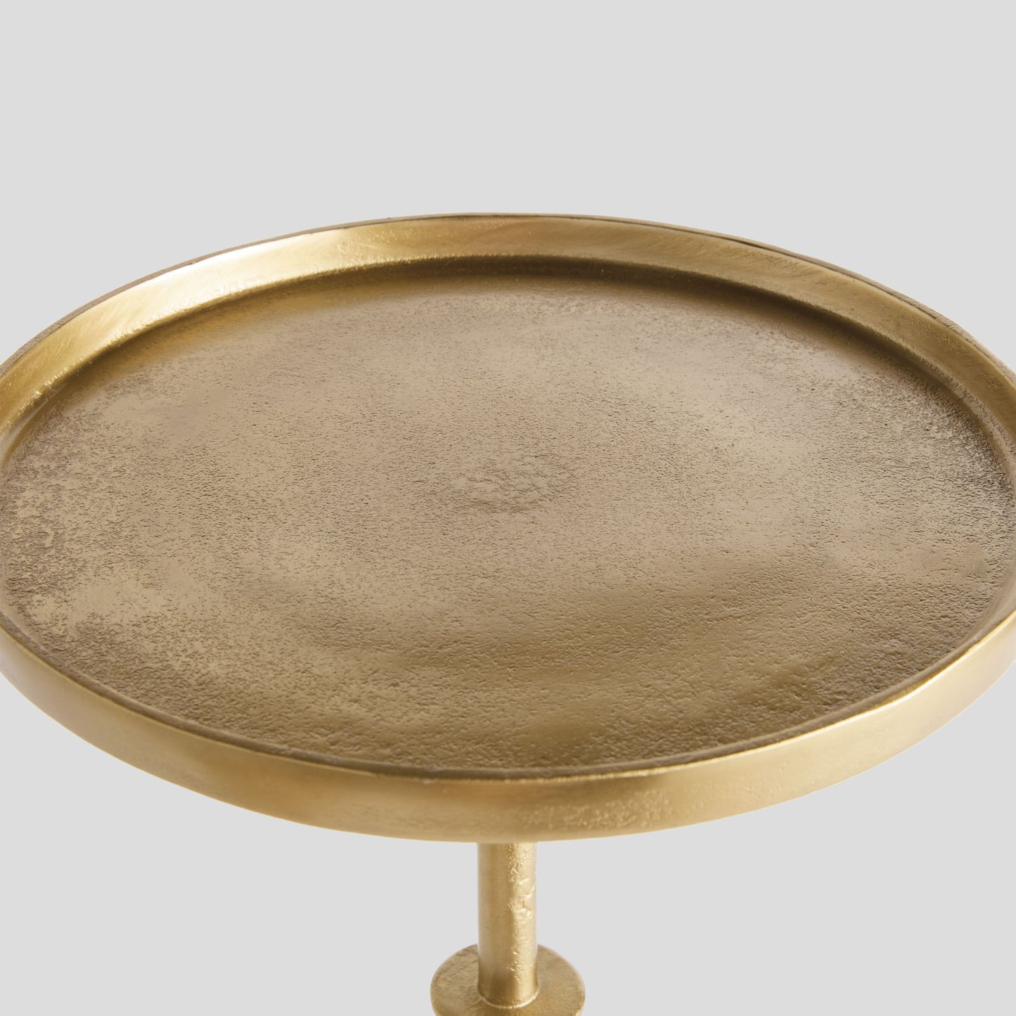 Gold antique brass accent side table - stylish home accent (Image4).
