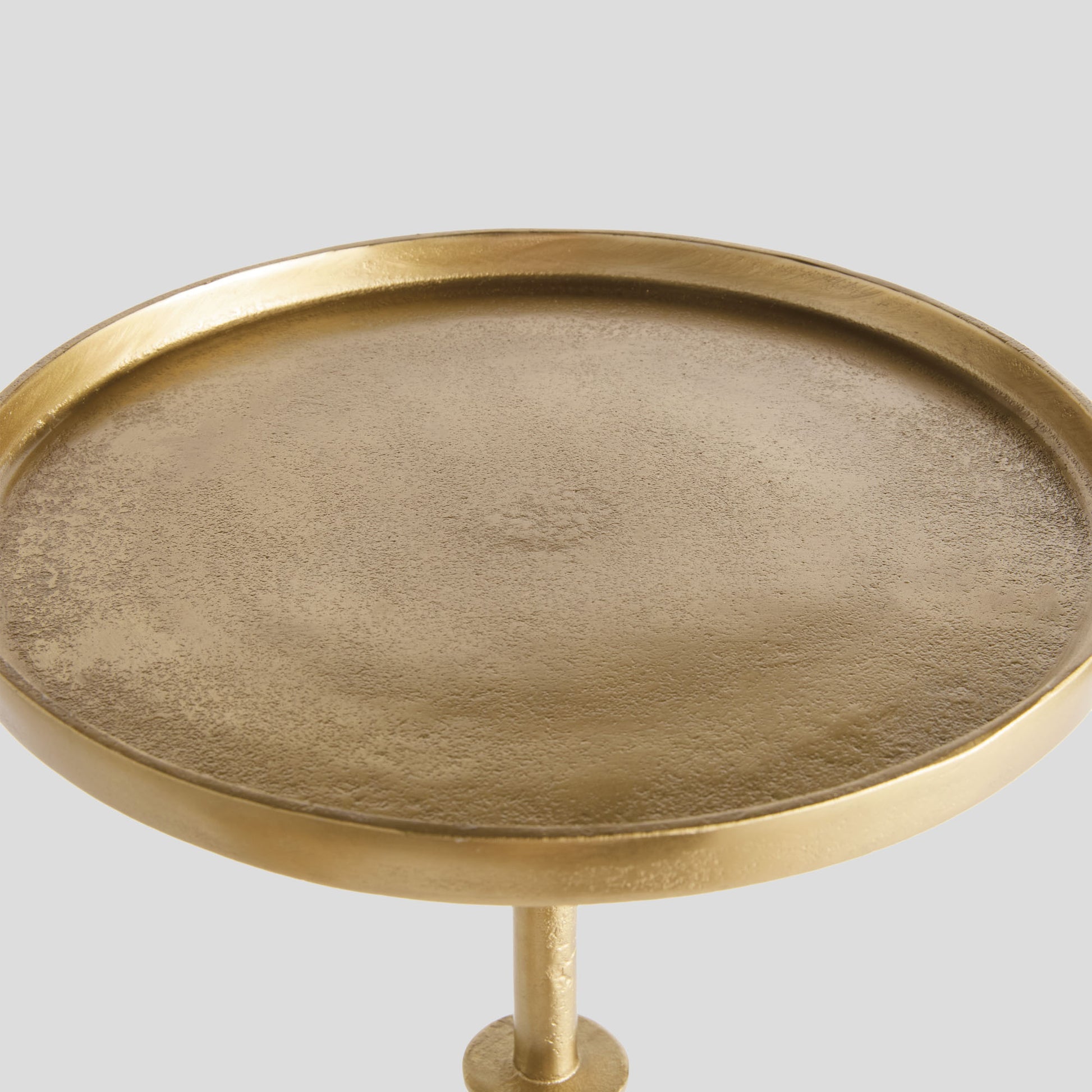 Gold antique brass accent side table - stylish home accent (Image4).