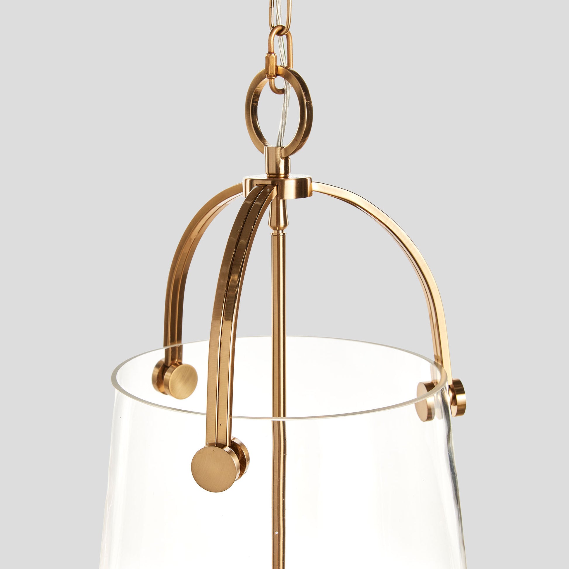 Gold glass pendant 15 inch - stylish home accent (Image2).