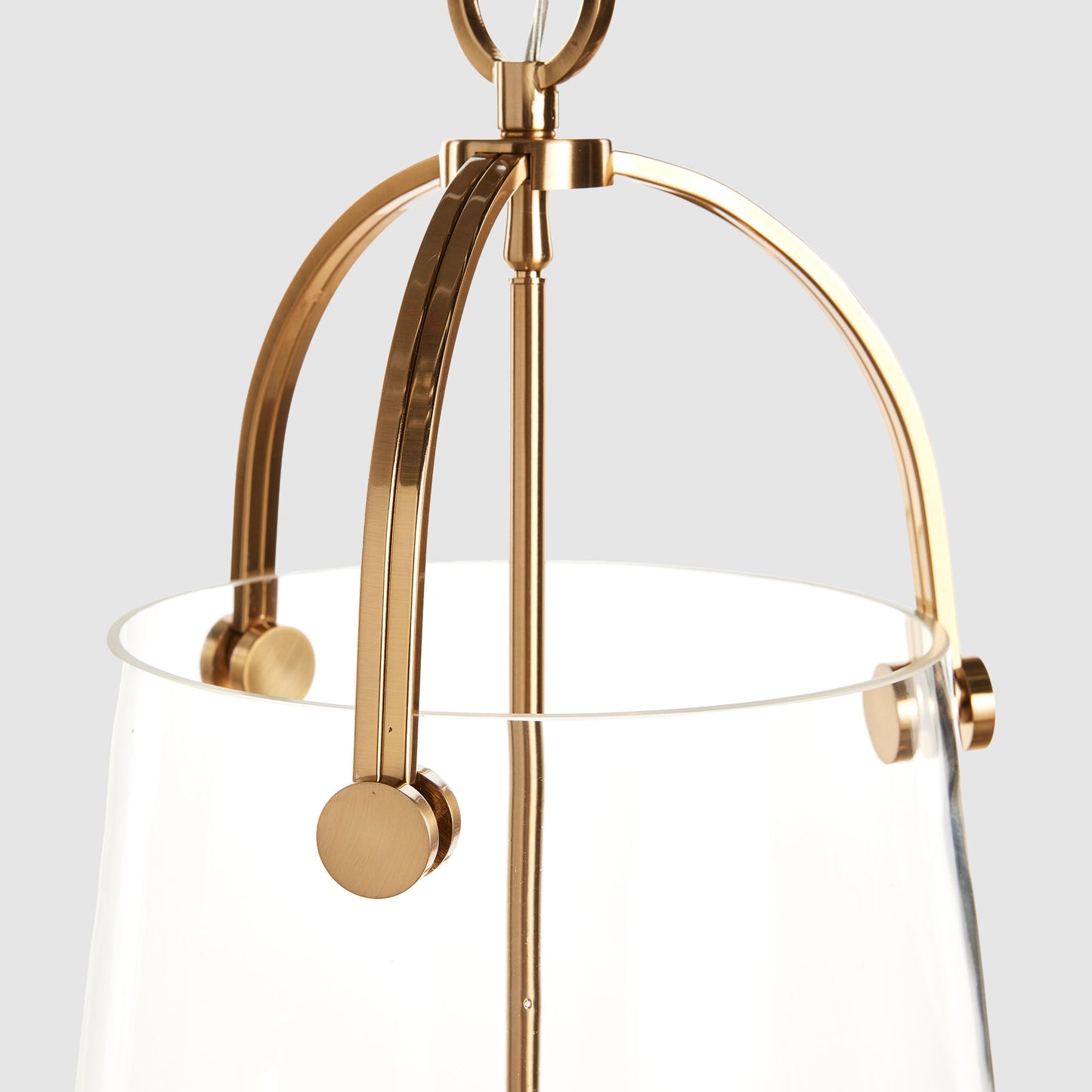 Gold glass pendant 15 inch - stylish home accent (Image3).