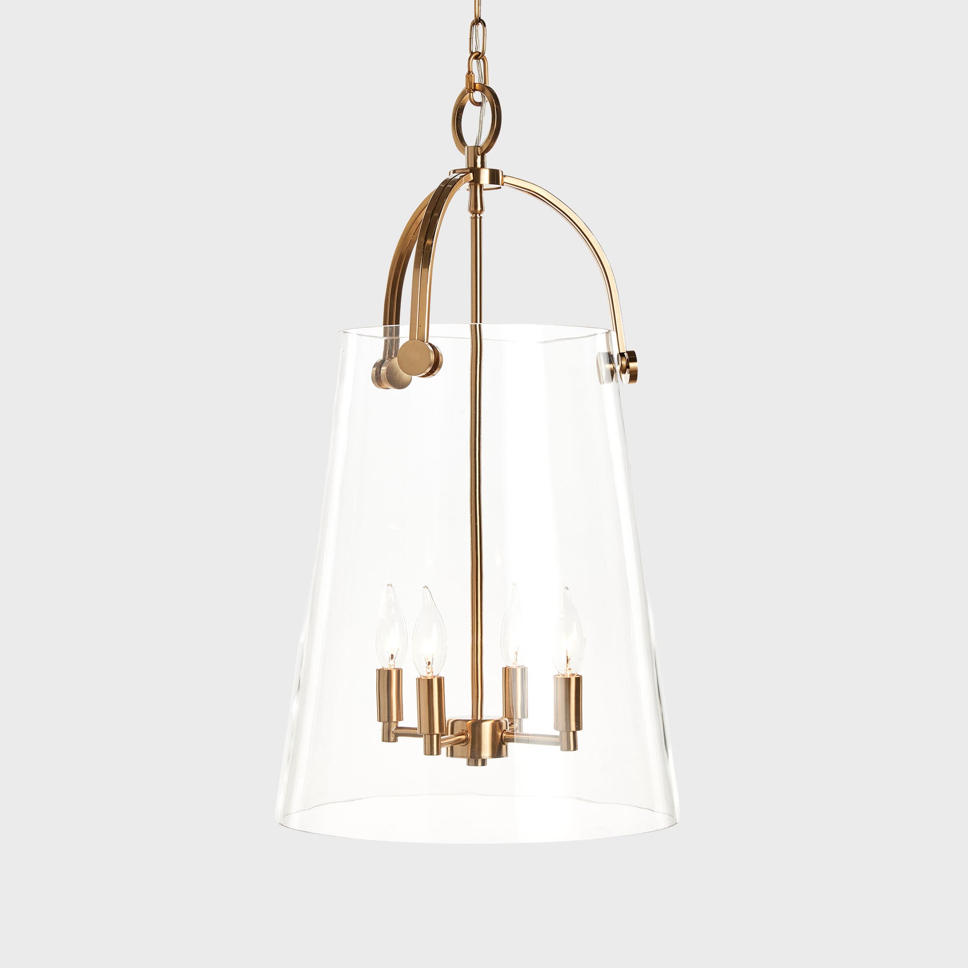 Gold glass pendant 15 inch - stylish home accent (Image4).