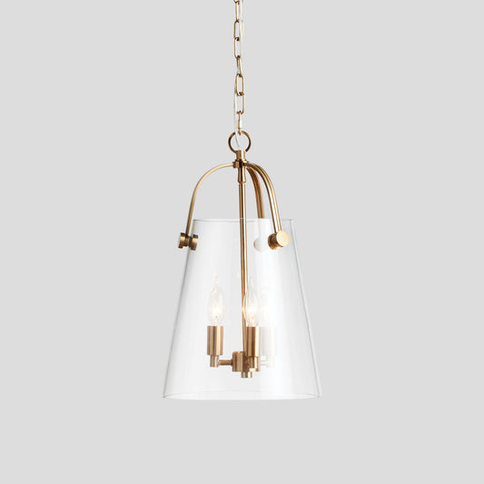 Gold glass small pendant 11 inch - stylish home accent (Image1).