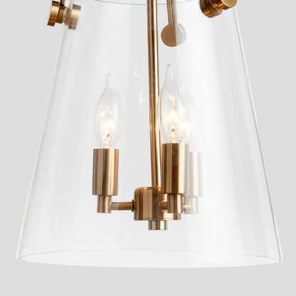 Gold glass small pendant 11 inch - stylish home accent (Image3).