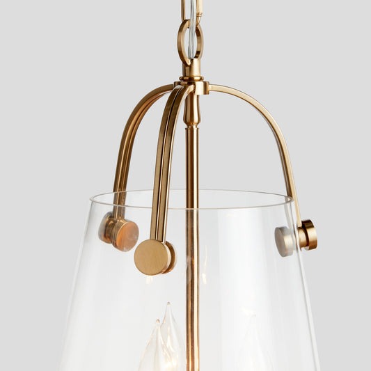 Gold glass small pendant 11 inch - stylish home accent (Image4).